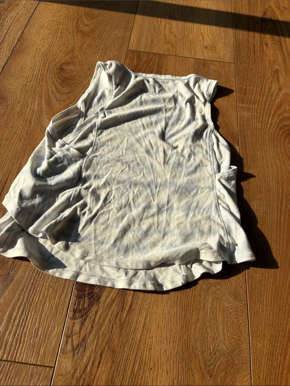 Old Navy Cream Ribbed Cropped Tank